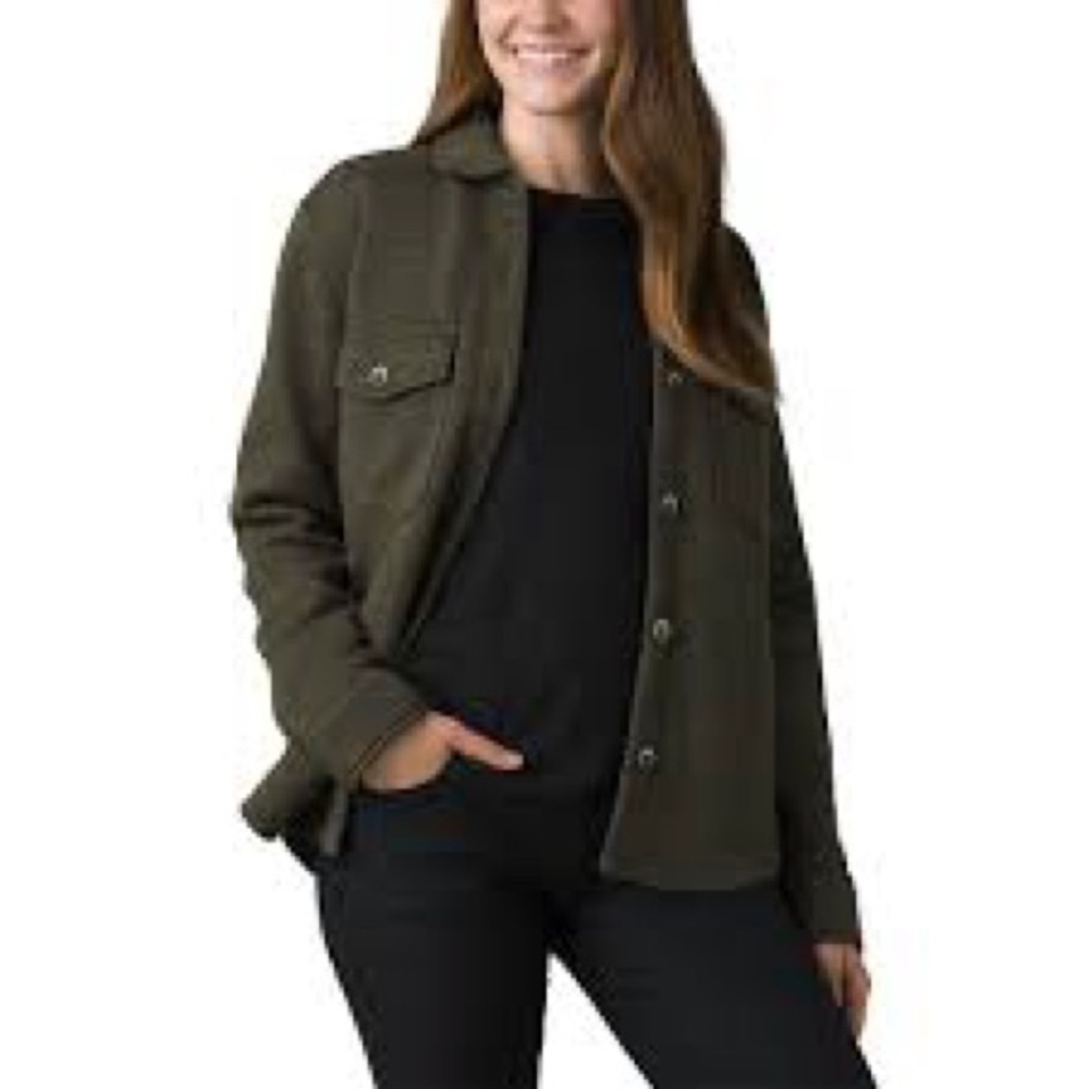 Prana Women's tri-thermal shacket Olive Green Jacket X-Large
